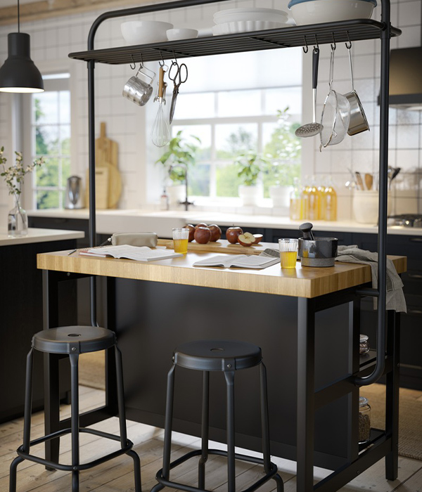 IKEA-vadholma rafli mutfak adasi