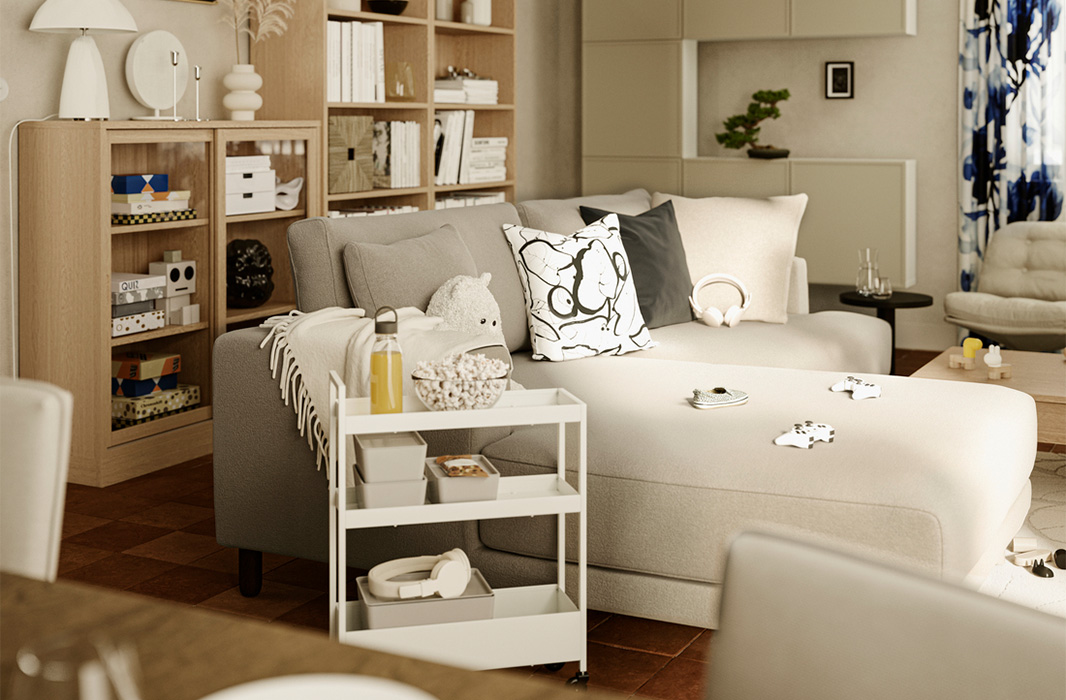 IKEA-uppakra uclu kanepe
