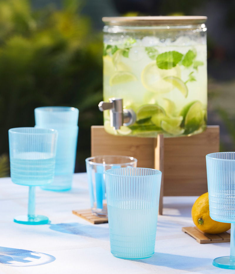 IKEA-kallsinnig plastik mavi bardak