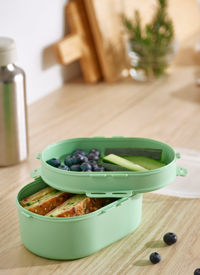 IKEA-utbjuda acik yesil kapakli plastik saklama kabi