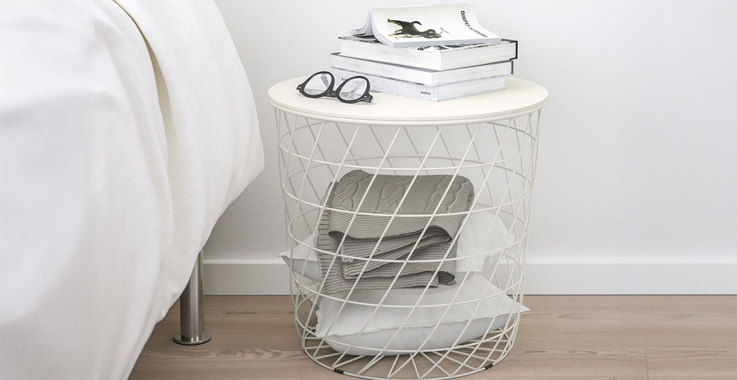 IKEA-kvistbro saklama bolmeli sehpa