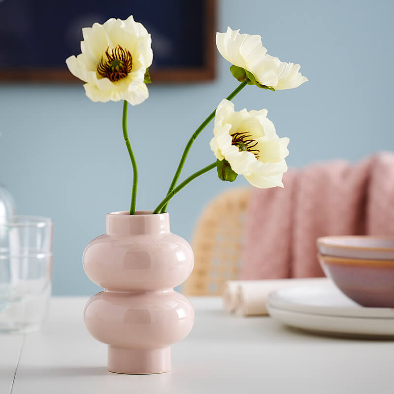 IKEA-parlhagg acik pembe seramik vazo app