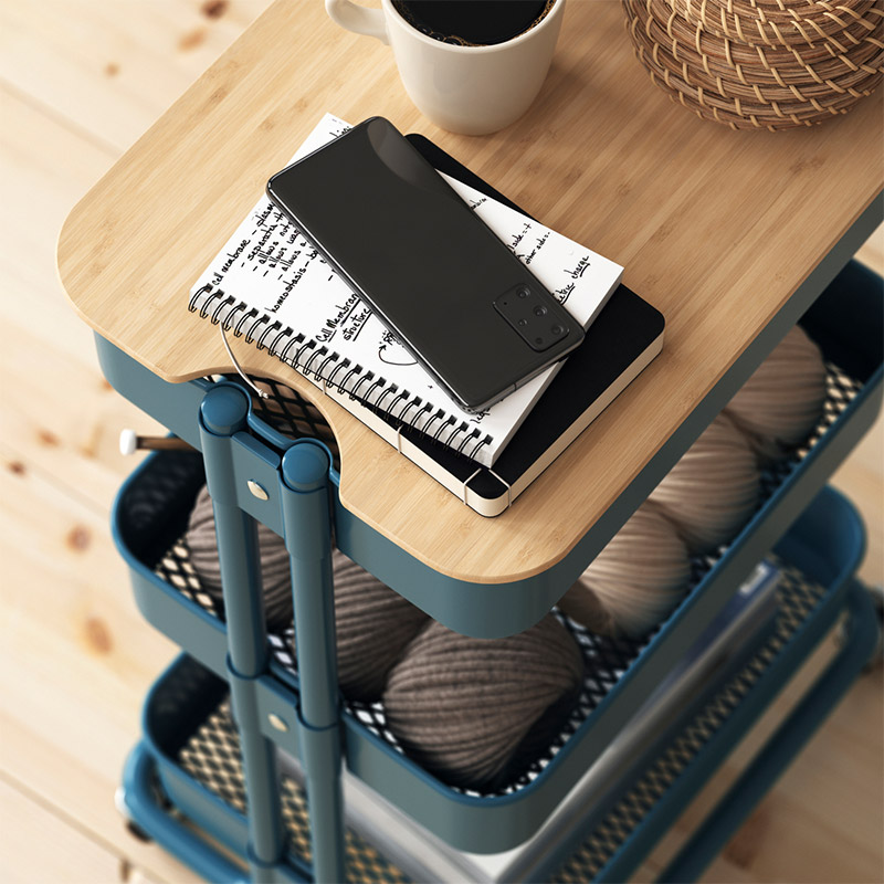 IKEA-raskog gri mavi servis arabasi 2