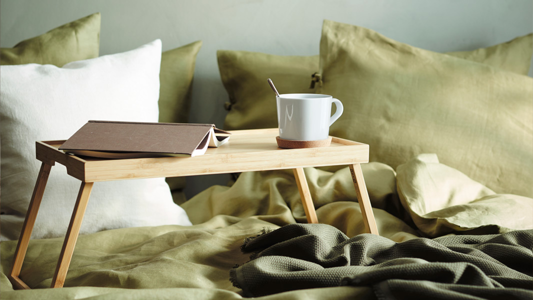 IKEA-resgods bambu yatak tepsisi