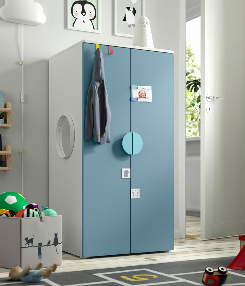 IKEA-smastad cocuk gardirobu