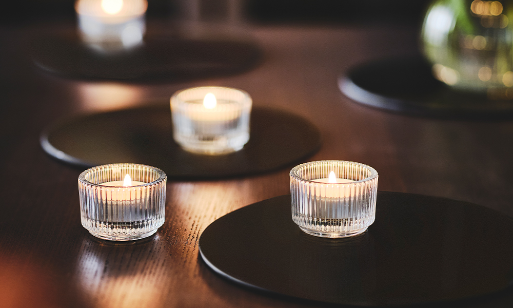 IKEA-finsmak saydam cam tealight mumluk 01