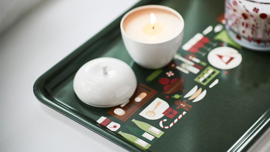 IKEA-vinterfint yesil tepsi