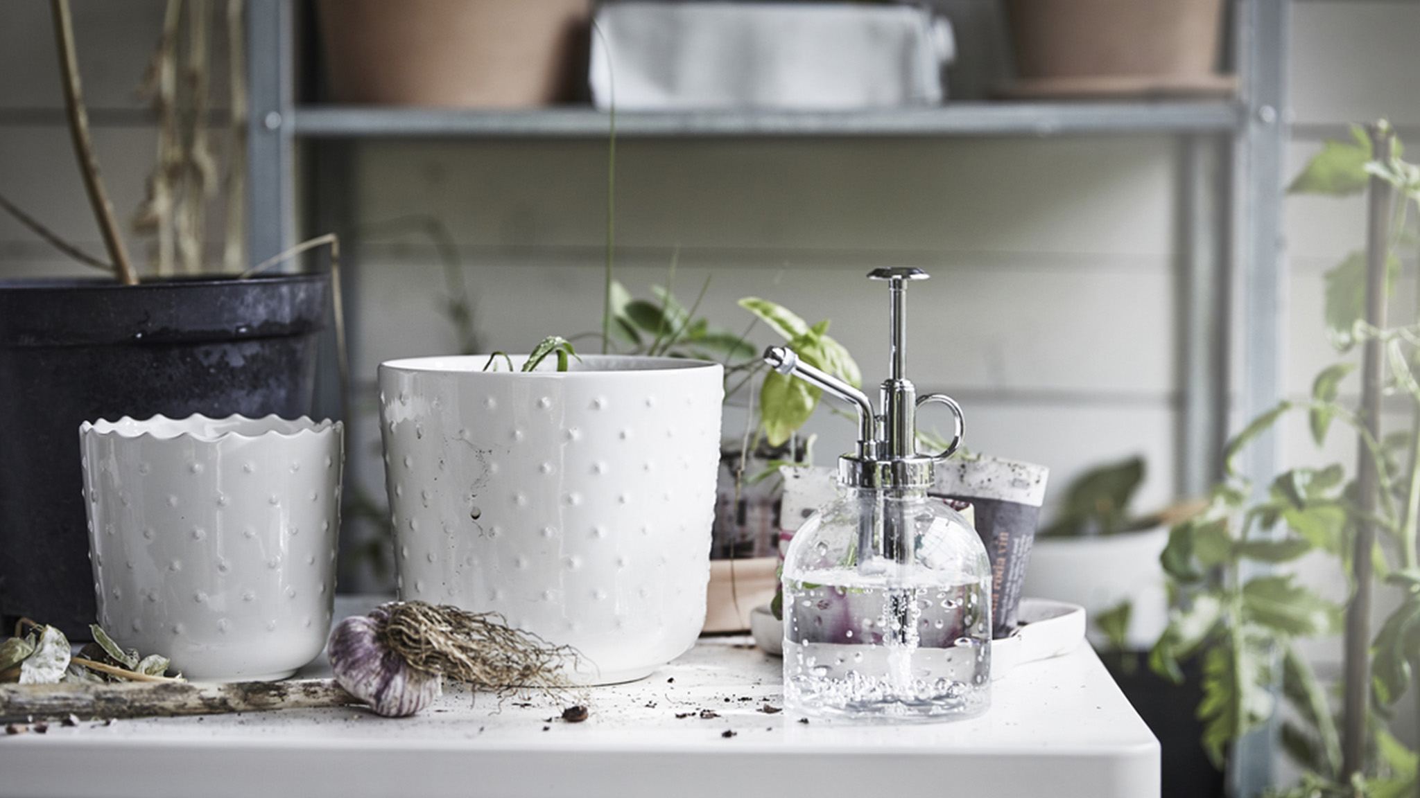 IKEA-sesamfron seramik saksi