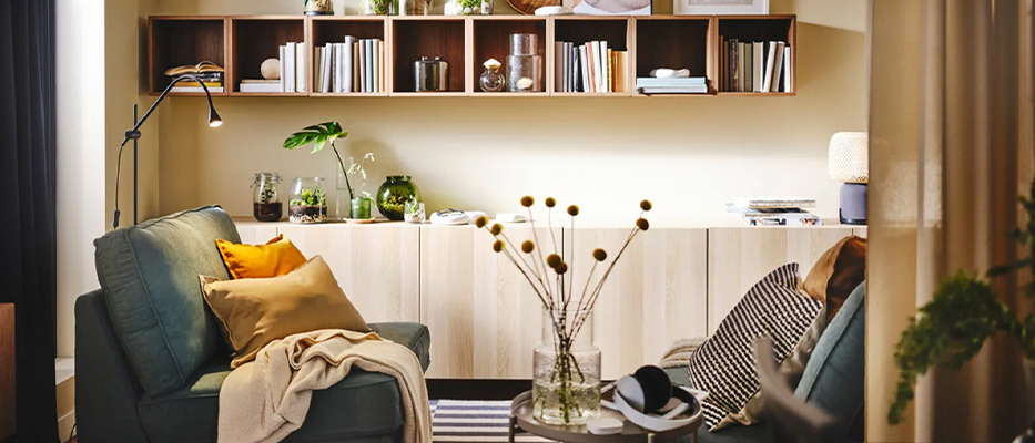 IKEA-cok kucuk oturma odalari icin iyi fikirler ile alaninizi en iyi sekilde kullanin