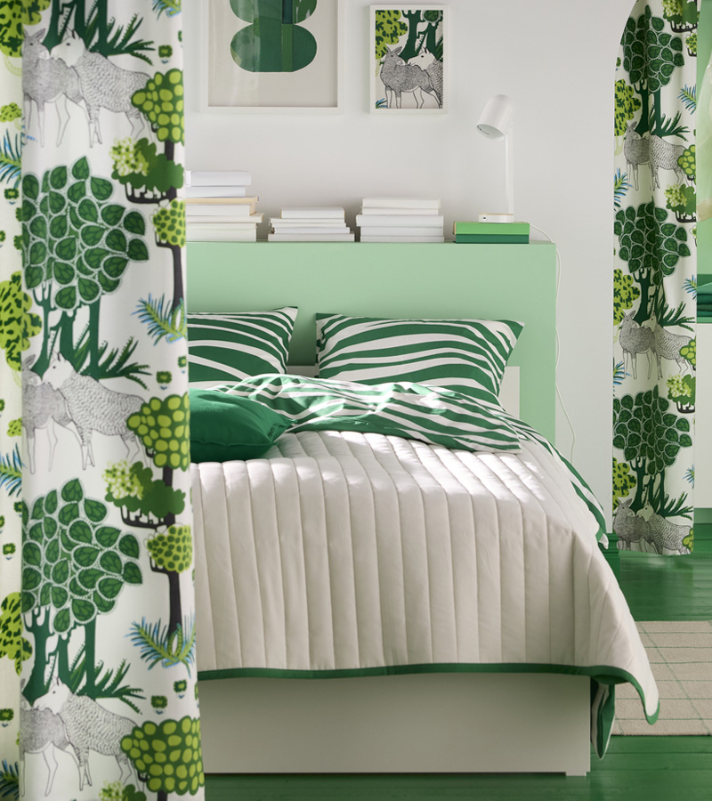 IKEA-vetejordfly yatak ortusu