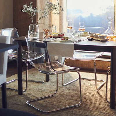 IKEA-tobias seffaf krom kaplama plastik sandalye 01