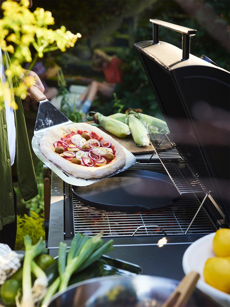 IKEA-grilltider paslanmaz celik kayin pizza kuregi