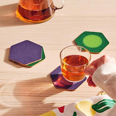 IKEA-tabberas koleksiyonu bardak altligi