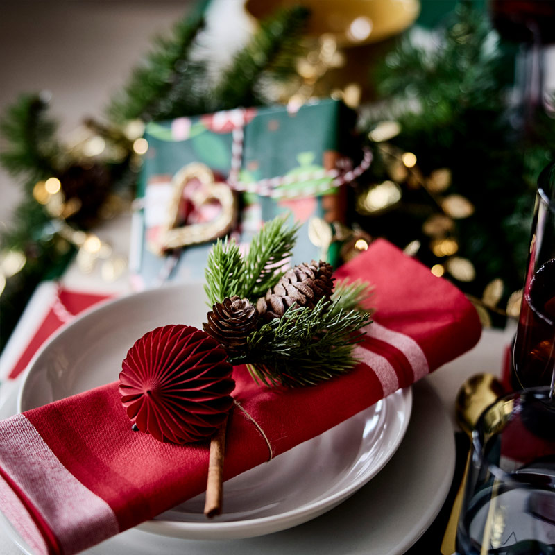 IKEA-vinterfint karisik desenler kurulama bezi