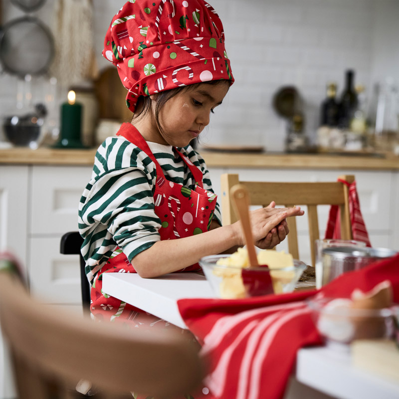 IKEA-vinterfint seker kirmizi cocuk sapkasi