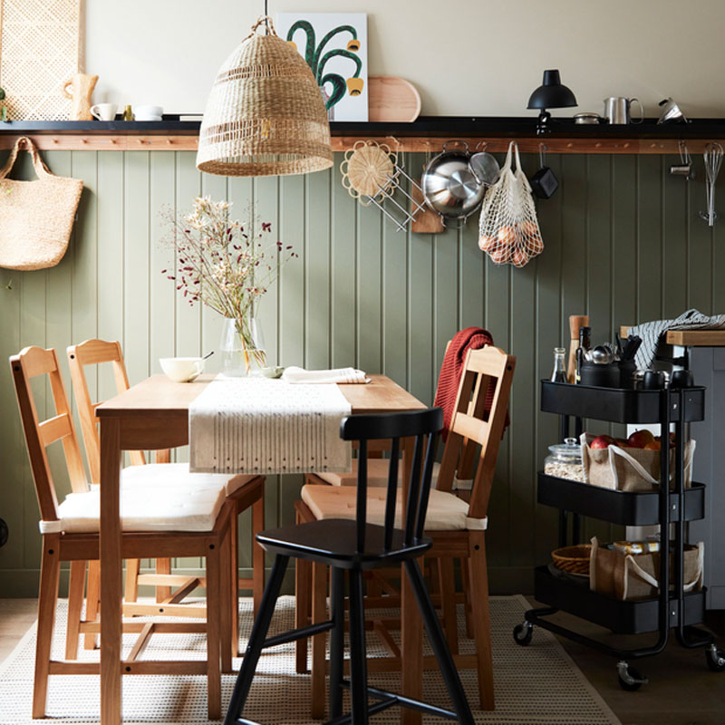 IKEA-hagernas agam raskog cam yemek odasi seti mobil