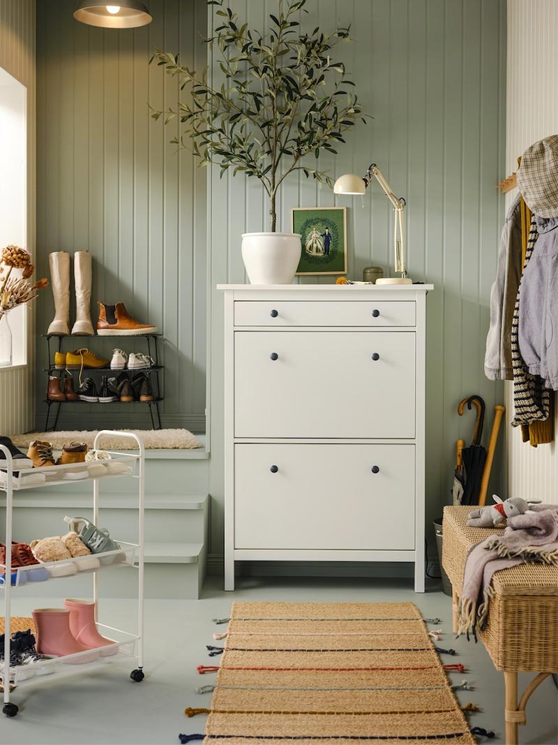 IKEA-antre ve ardiye grejig ayakkabilik