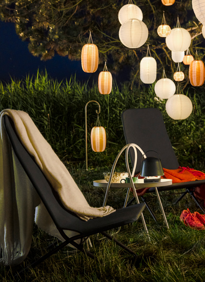 IKEA-viggso koyu gri tekli bahce koltugu