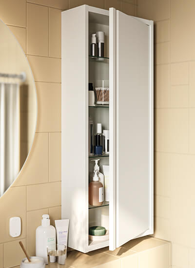 IKEA-angsjon beyaz banyo duvar dolabi 01