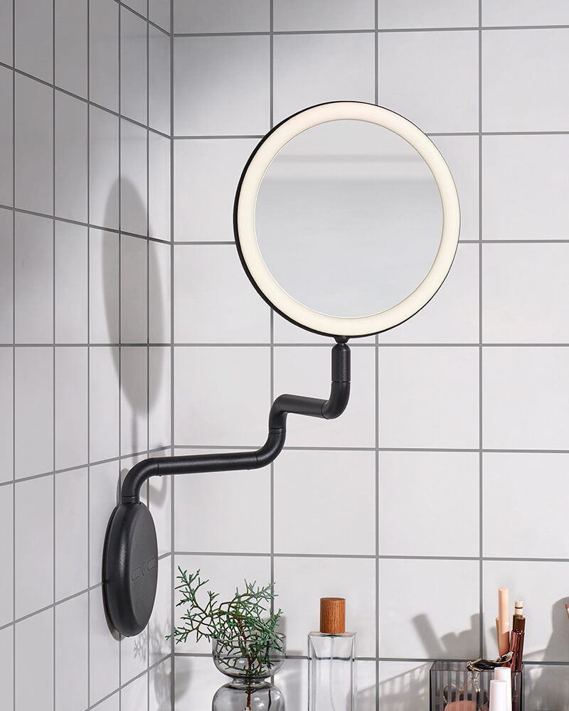 IKEA-ekfann siyah aydinlatmali makyaj aynasi 01