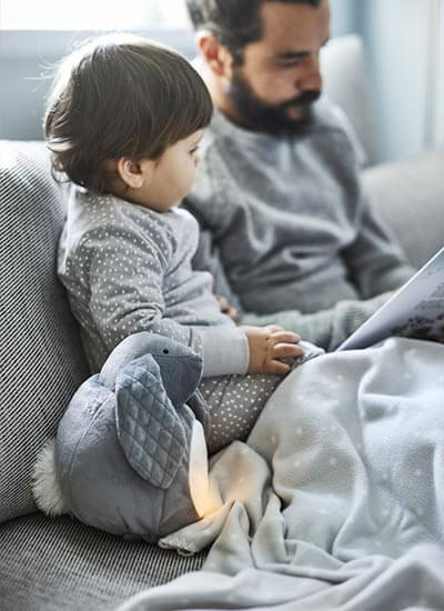 IKEA-bebek ve cocuk odasi len bebek battaniyesi