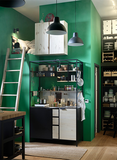 IKEA-vadholma mini mutfak