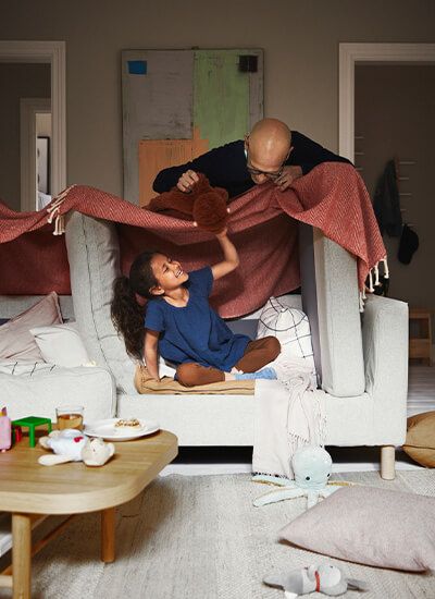 IKEA-parup bej kanepe