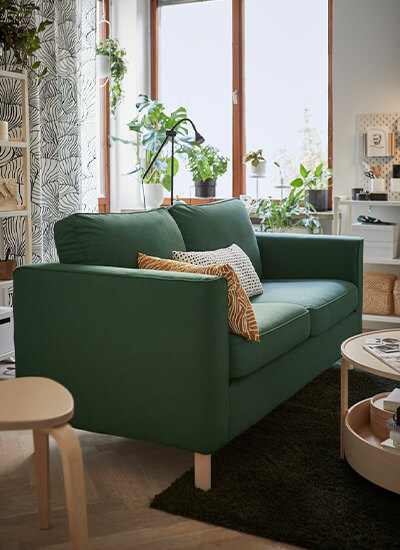IKEA-parup yesil 3lu kanepe