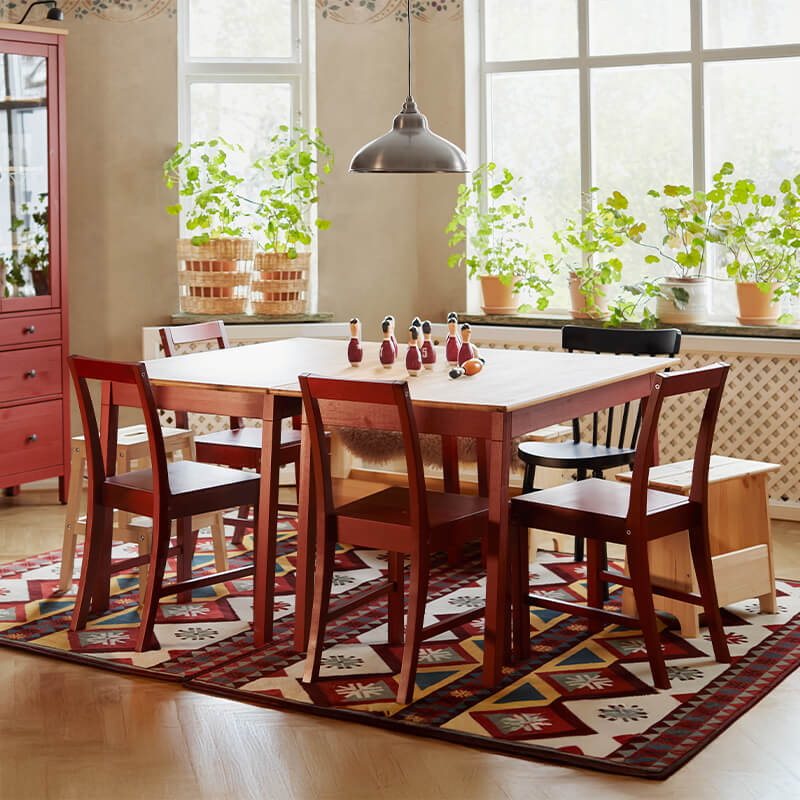 IKEA-iskandinav geleneksel yemek odasi mobilyalari 01