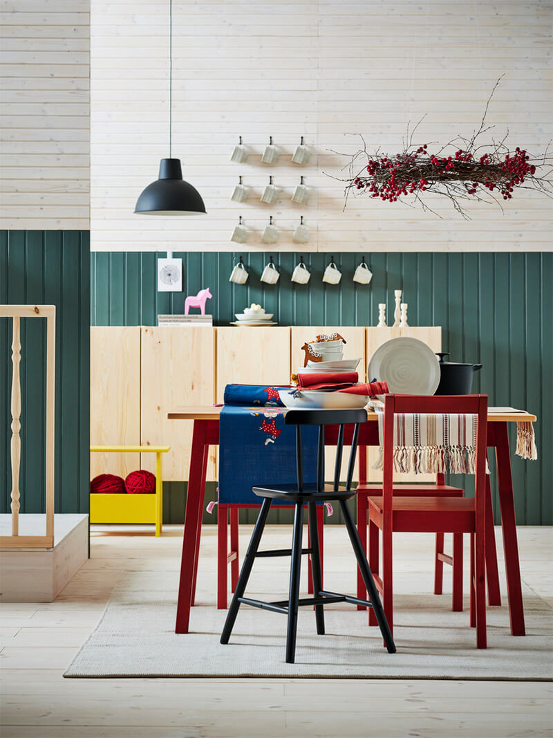 IKEA-pinntorp ahsap sandalye