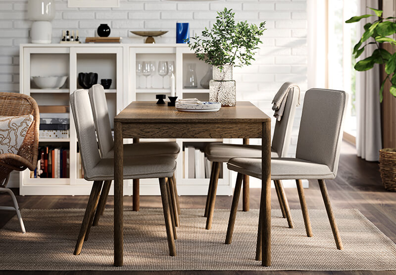 IKEA-tonstad acik bej kahverengi mese gorunumlu dosemeli ahsap sandalye 01