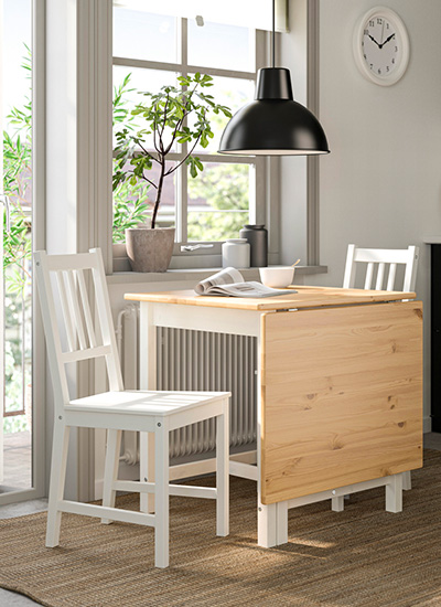 IKEA-pinntorp mutfak masasi takimi
