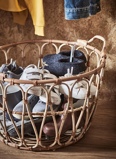 IKEA-sath antre ve ardiye snidad rattan sepet