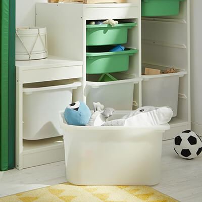 IKEA-sath cocuk odasi trofast beyaz oyuncak saklama kutusu