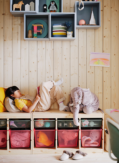 IKEA-trofast acik kirmizi saklama kutusu