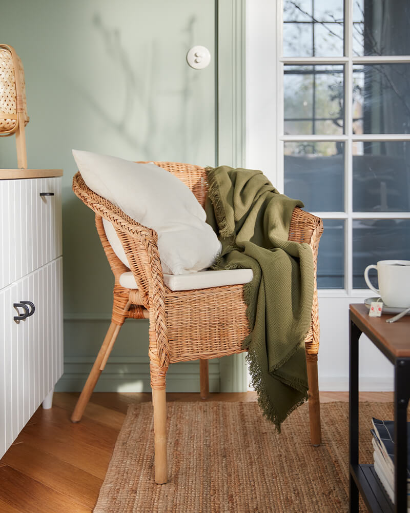 IKEA-agen bambu rattan koltuk 01