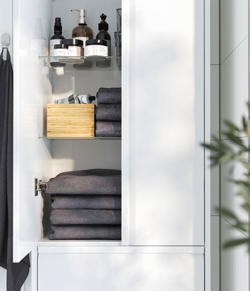 IKEA-angsjon banyo boy dolabi