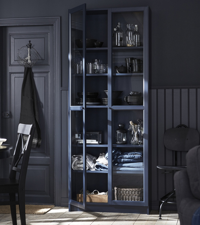 IKEA-billy cam kapakli kitaplik 20323805