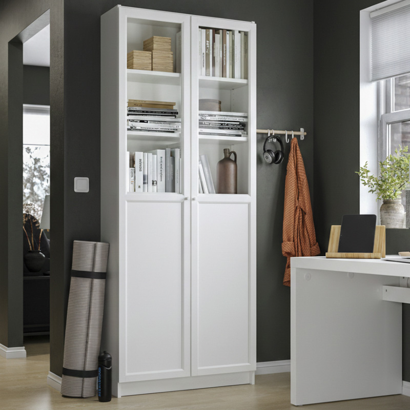 IKEA-billy cam kapakli kitaplik 69398837