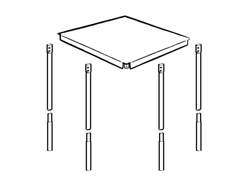 IKEA-fejan balkon masasi