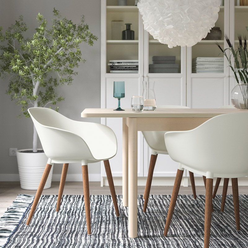 IKEA-vihals yesil acilir yemek masasi