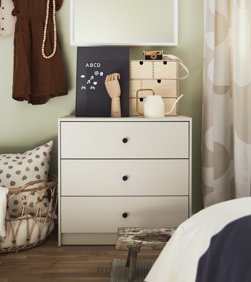 IKEA-gursken 3 cekmeceli sifonyer