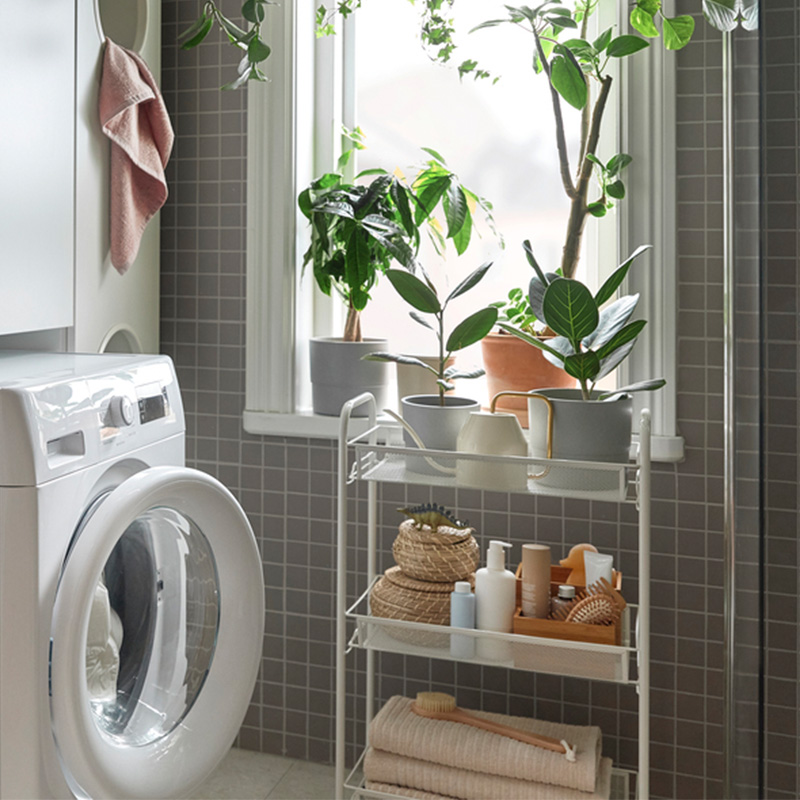 IKEA-hornavan beyaz 26x48x77 cm banyo servis arabasi 70243873 02