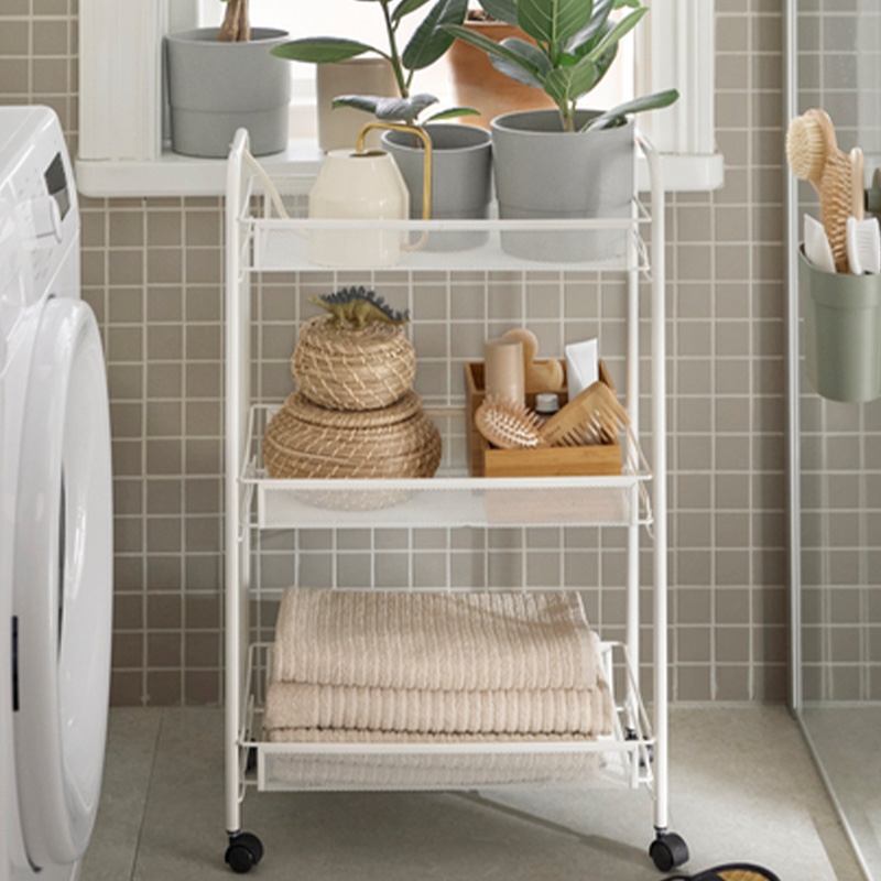 IKEA-hornavan beyaz 26x48x77 cm banyo servis arabasi 70243873 03