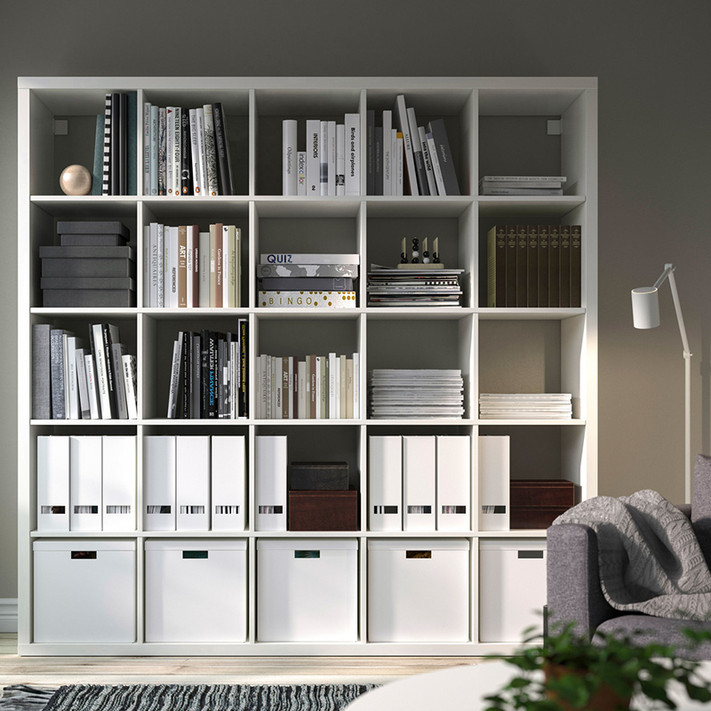 IKEA-kallax beyaz acik raf unitesi