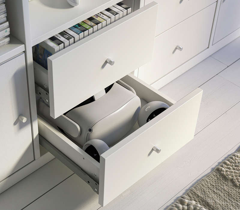 IKEA-kallax tv unitesi