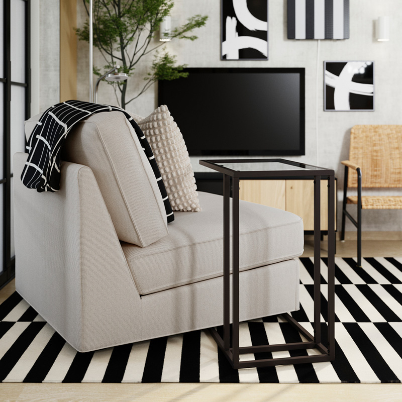 IKEA-kivik tresund acik bej yatakli tekli koltuk 2