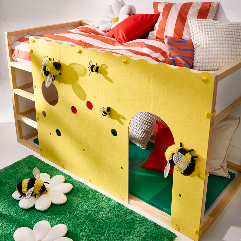 IKEA-kura cocuk karyola perdesi