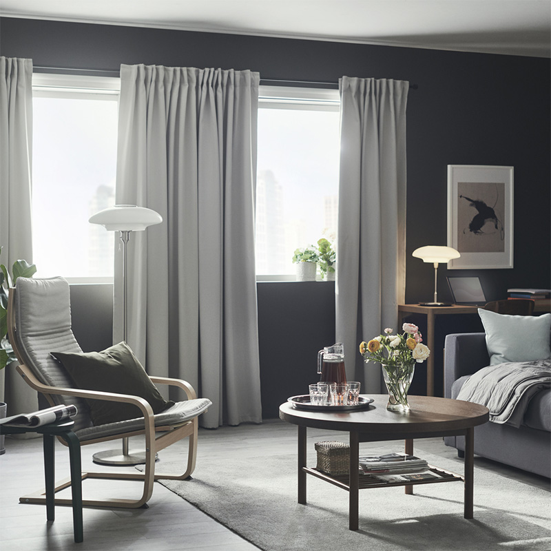 IKEA-majgull acik gri 145x300 cm karartma perde 2 kanat 90346752 04