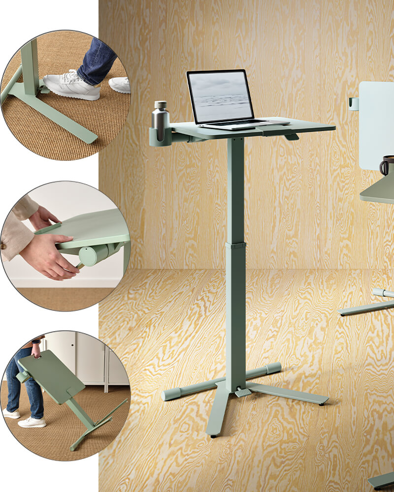 IKEA-mittzon yesil yuksekligi ayarlanabilen calisma masasi 02